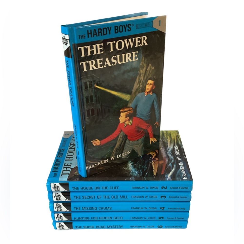 The Hardy Boys Books 1-6 by Franklin W. Dixon Hardcover 1987-1992